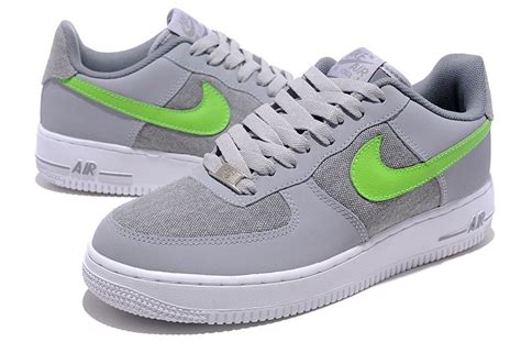 nike air force grijs groen